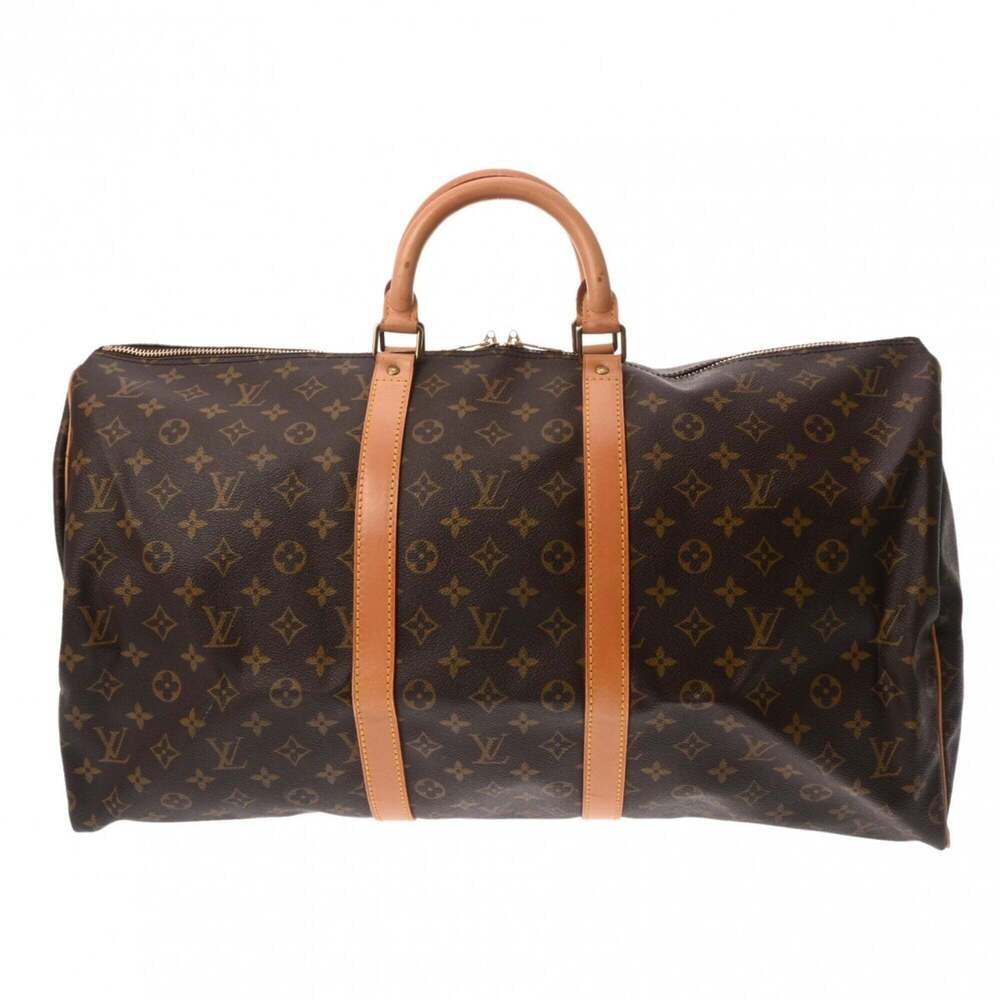 LOUIS VUITTON Brown Monogram Canvas Keepall 55 Boston Bag - Picture 2 of 11